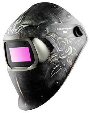 3M Speedglas Steel Rose Welding Helmet 100 with Auto-Darkening Filter 100V Shades 8-12