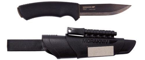 Morakniv Bushcraft Carbon Steel Survival Knife with Fire Starter and Sheath