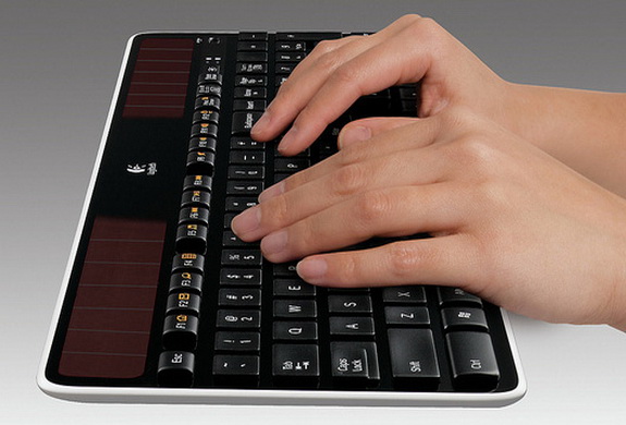 1. logitech wireless solar keyboard k750