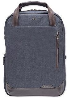Brenthaven Collins Convertible Backpack for MacBook Up to 15.4", Indigo Chambray