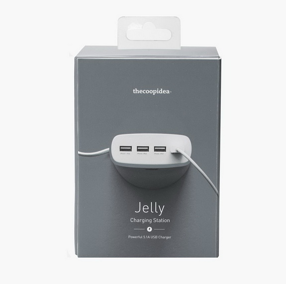 Jelly J5USB-GY 4-Port USB 5.1 Amp 110-240V Charging Station Jelly J5USB-GY 4-Port USB 5.1 Amp 110-240V Charging Station
