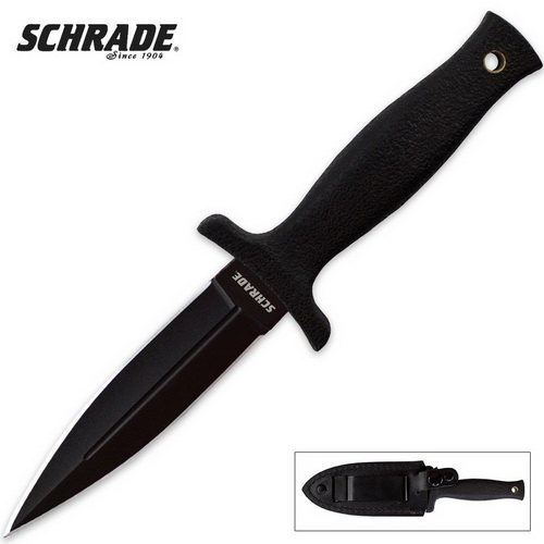 Schrade SCHF19 Small Boot Double Edge Fixed Blade Knife Schrade SCHF19 Small Boot Double Edge Fixed Blade Knife