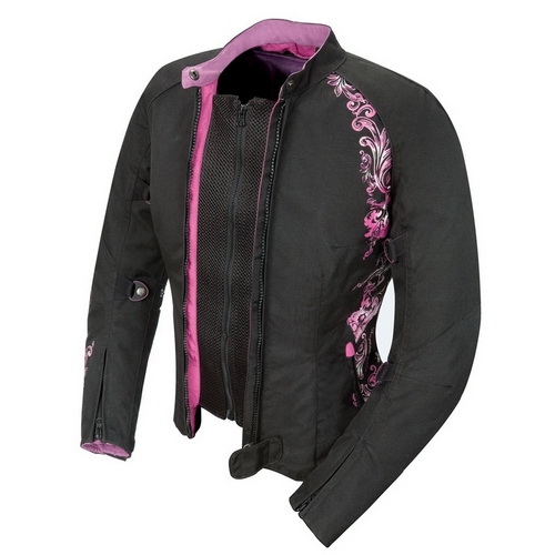 Joe Rocket Heart Breaker 2.0 Womens Black/Purple Textile Motorcycle Jacket Joe Rocket Heart Breaker 2.0 Womens Black/Purple Textile Motorcycle Jacket