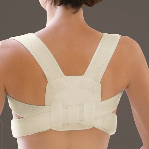 Posture Corrective Brace- Beige 22"-46" FootSmart Posture Corrector for women