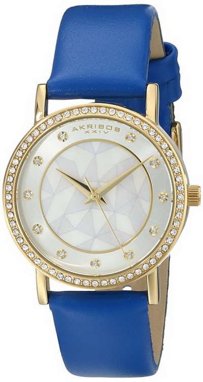 Women's AK791BU analog display Japanese quartz blue watch