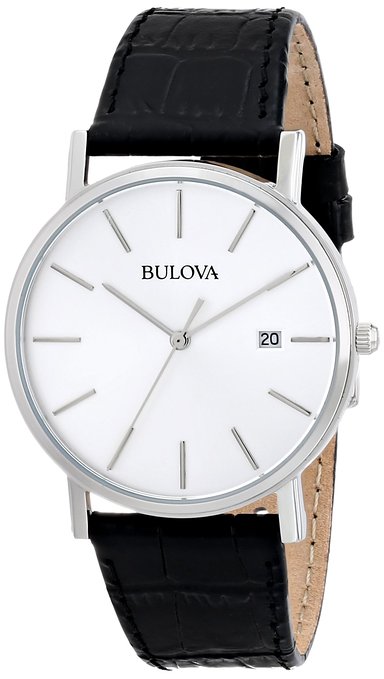 Bulova Men's 96B104 Silver Dial Dress Watch