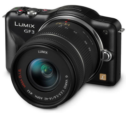 Panasonic Lumix DMC-GF3KK 12MP Micro 4/3 Compact System Camera