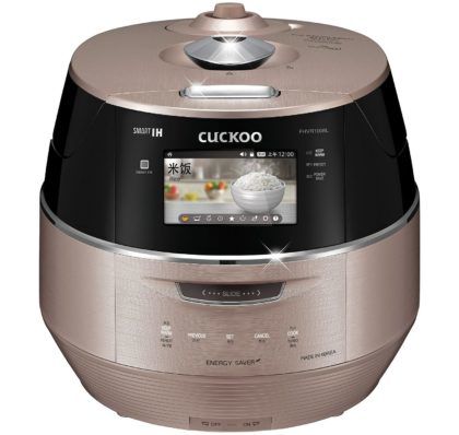 Cuckoo CRP-FHVR1008L Stainless 3.0 Full Screen LCD Smart Induction Heating Pressure Electric Rice Cooker