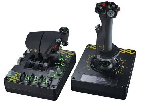 Saitek Pro Flight X-55 Rhino H.O.T.A.S. (Hands on Throttle and Stick) System for PC