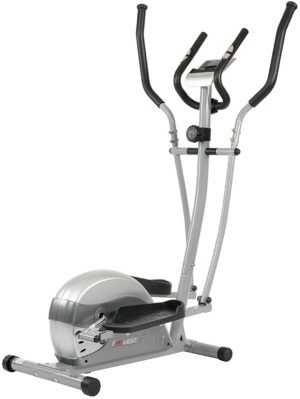 Compact Magnetic Elliptical Machine Trainer with LCD Monitor and Pulse Rate Grips