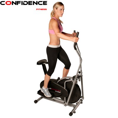 Confidence Fitness 2-in-1 Elliptical Trainer with Seat Confidence Fitness 2-in-1 Elliptical Trainer with Seat