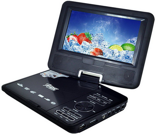 Buyee Rotating 7.5" Inch Swivel Screen Handheld Portable DVD Player