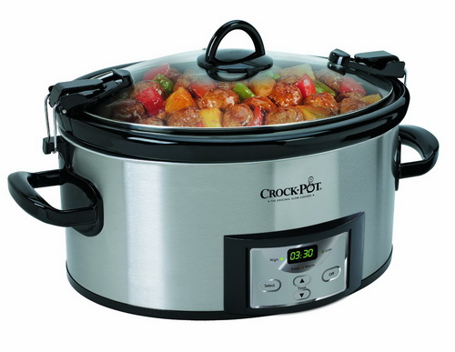 Crock-Pot SCCPVL610-S Programmable Cook and Carry Oval Slow Cooker - Christmas gift for wife