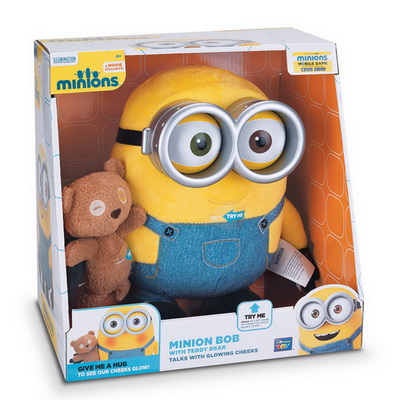 minion bob toy with teddy