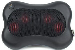 Zyllion ZMA13BK Shiatsu Pillow Massager with Heat - Christmas gift for wife
