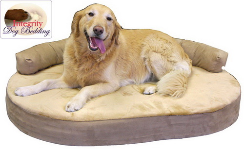 Large Orthopedic Memory Foam Joint Relief Bolster Dog Bed
