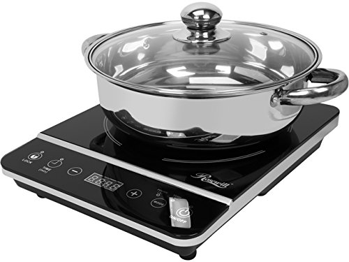 Rosewill RHAI-13001 1800W Induction Cooker Cooktop with Stainless Steel Pot