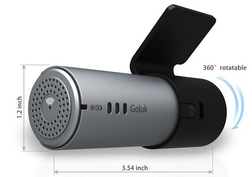 Goluk T1 Mini Car Dash Cam with Wi-Fi HD, Night Vision and G-sensor