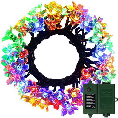 easyDecor Rechargeable Battery Operated String Lights with Timer