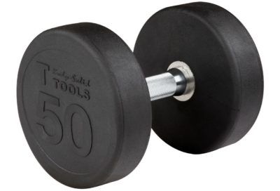 Body Solid Rubber Round Dumbbell Singles 5-100 lbs.