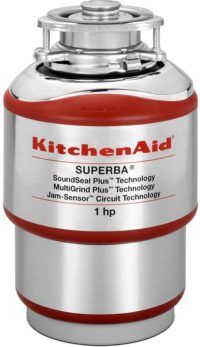 KitchenAid KCDS100T 1 hp Continuous Feed Food Waste Disposer