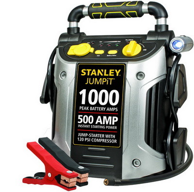Stanley JC509 1000 Peak Amp Jump Starter with Compressor