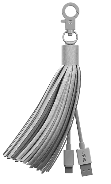 Leather tassel lighting charging cable