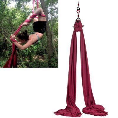 F.Life Aerial Silks For Aerial yoga Hommock Or Aerial Acrobatics (10 yards) with the Equipment