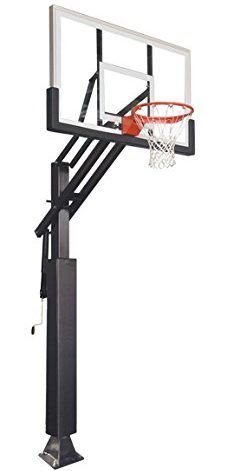Game Changer adjustable In-ground Basketball hoop Goal Hoop with 60" Glass Backboard System