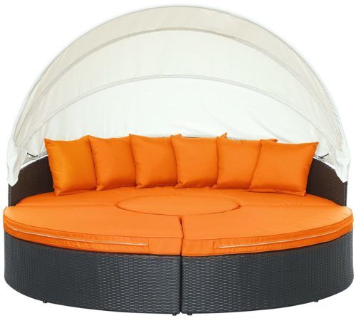 Modway Quest Circular Outdoor Round Daybed with Canopy
