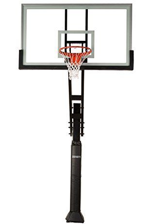 Pro Dunk Platinum adjustable outdoor In-Ground Basketball Hoop with 72 Inch Glass Backboard