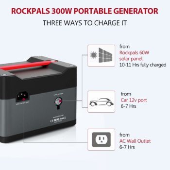 Rockpals 300W Portable Solar Generator