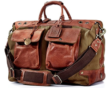 Will Leather Goods Men's Canvas Traveler Duffel Bag for men