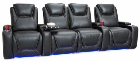 Seatcraft Equinox Home Theater Seating Power Recline Leather