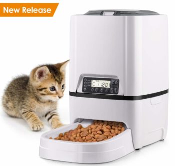 amzdeal Automatic Cat Feeder - 6L Pet Feeder