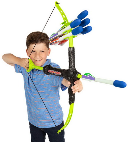 Marky Sparky Faux Bow 3 Foam Bow & Arrow Archery Set - Best Christmas Gifts For Kids