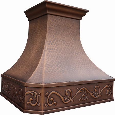 Sinda-copper-Island mount range-hood