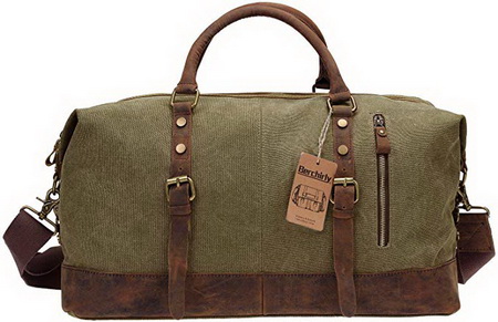 Berchirly Canvas Duffle Bag for men Weekend Travel