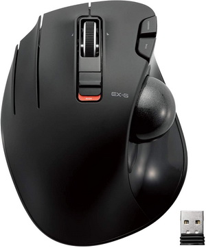 ELECOM M-XT4DRBK Wireless Trackball left handed gaming mouse