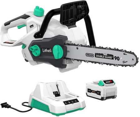 LiTHELi 40V Cordless Chainsaw 14 inches with Brushless Motor