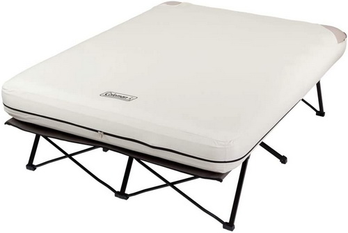 Coleman Camping Cot, Air Mattress, and Pump Combo - Camping Bed Idea