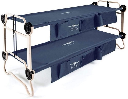 Disc-O-Bed Large Cam-O-Bunk Bunked Double Camping Cot w/Organizers - Camping Bed Idea