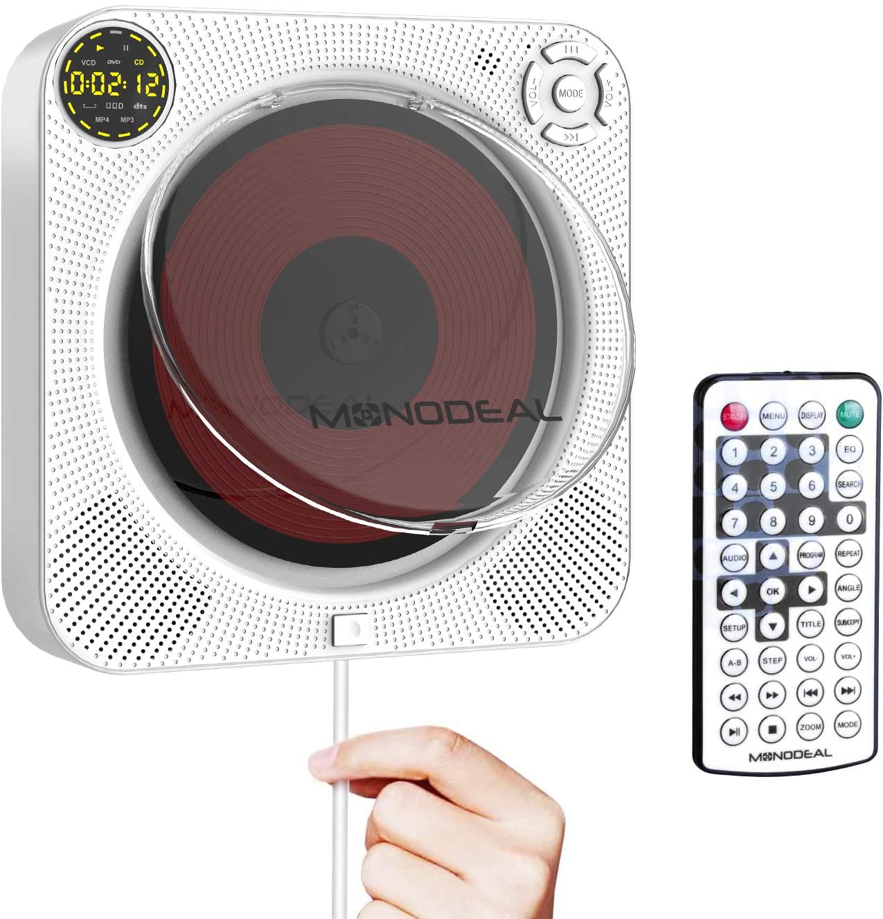 MONODEAL Portable CD Player with Bluetooth