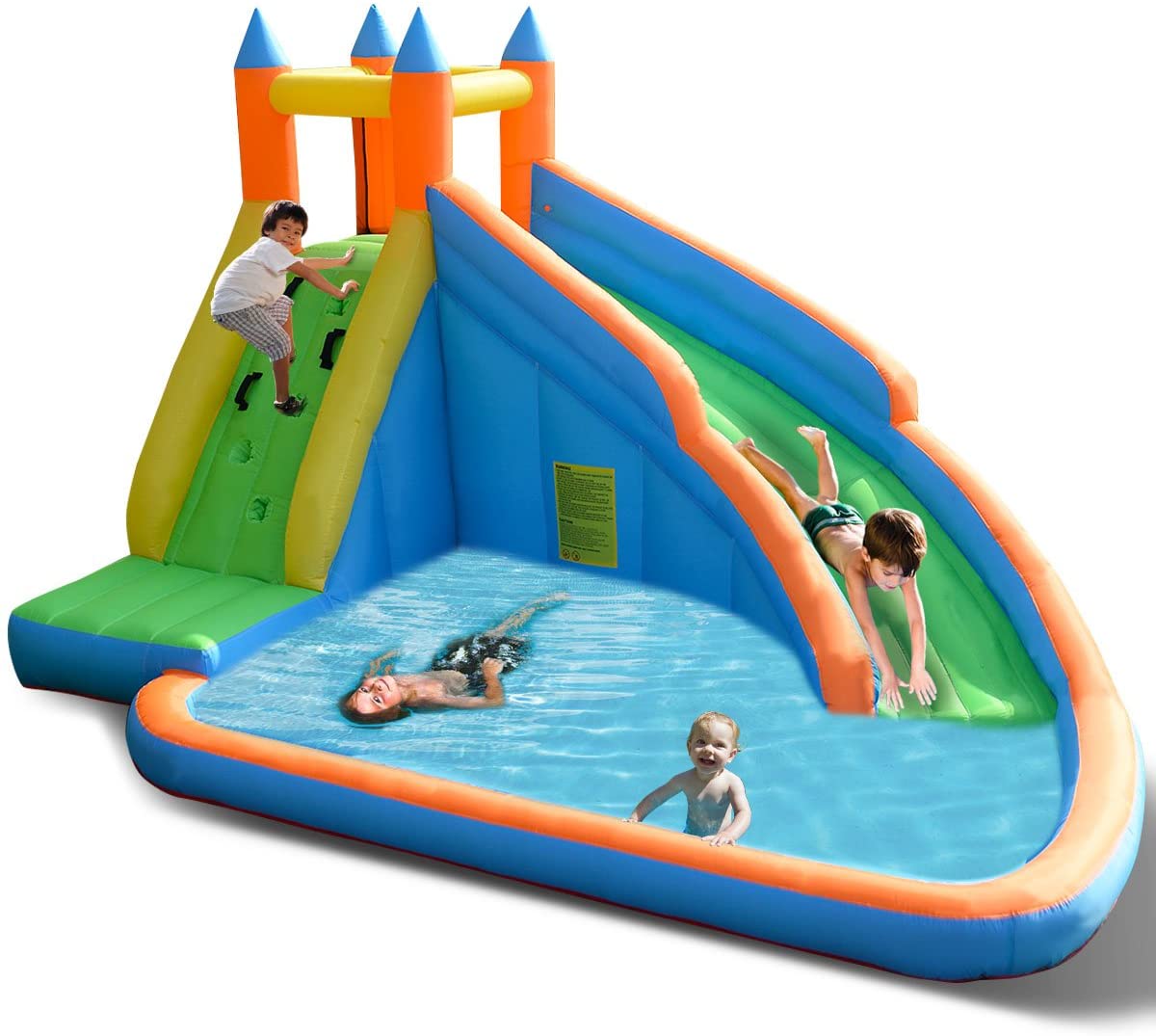Costzon Inflatable Water Slide & Water Pool