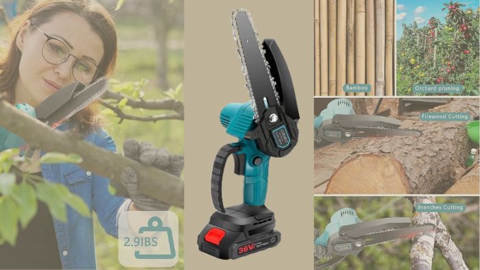 DIY and Gardening Tasks Made Easy with This Handheld Mini Chainsaw