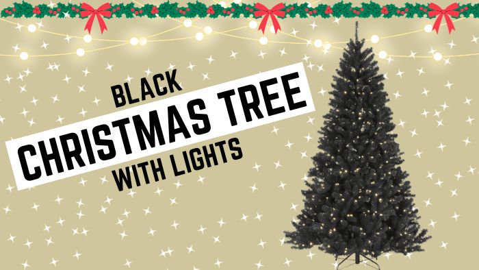 Black Christmas Tree with Lights A Unique Twist to Your Holiday Decor
