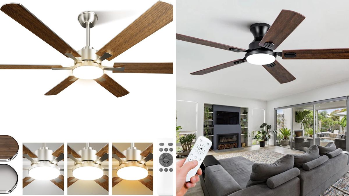 52 inch Modern Ceiling Fan with Light and Remote